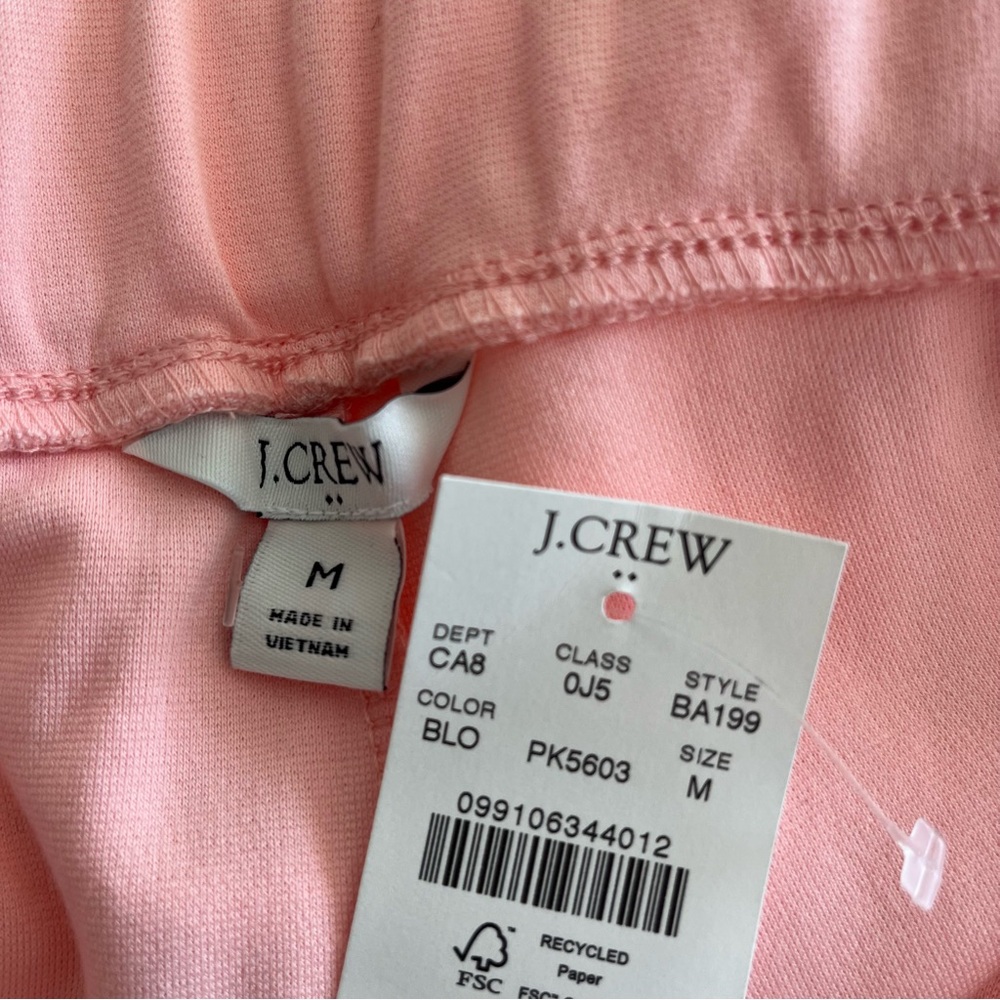 J. Crew Factory Pintuck Pull-on Sweatpant Pink Sz M - Picture 16 of 16